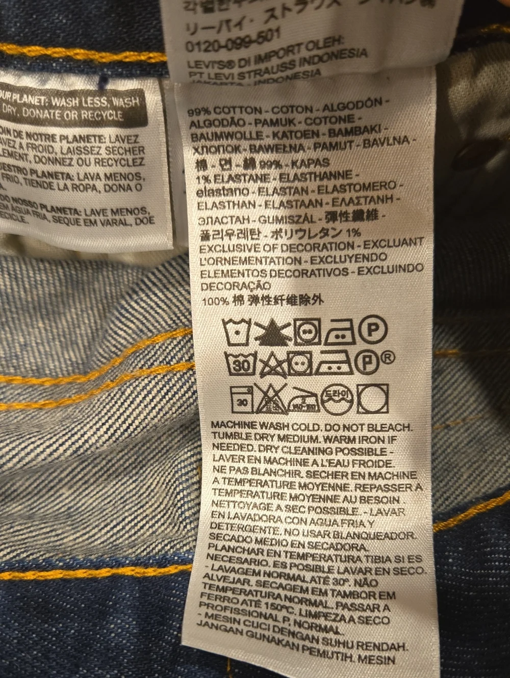 Mens 501 Levi's Button Fly Jeans 33x30